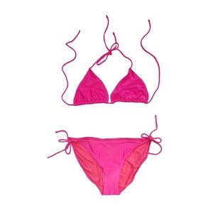 OP Hot Pink Triangle Bikini Set Swimwear XL